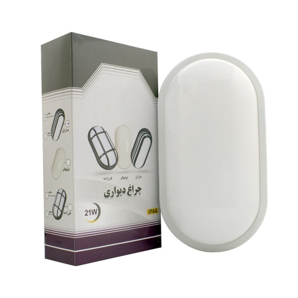 چراغ دیواری دکوراتیو بیضی 24 وات مدل نیلوفر_برند شی کاریزما