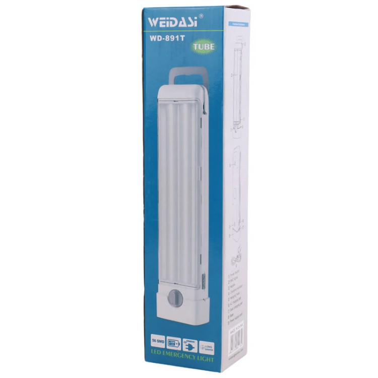 چراغ اظطراری LED ولومی مدل WD_891T با نور مهتابی_برند ویداسی